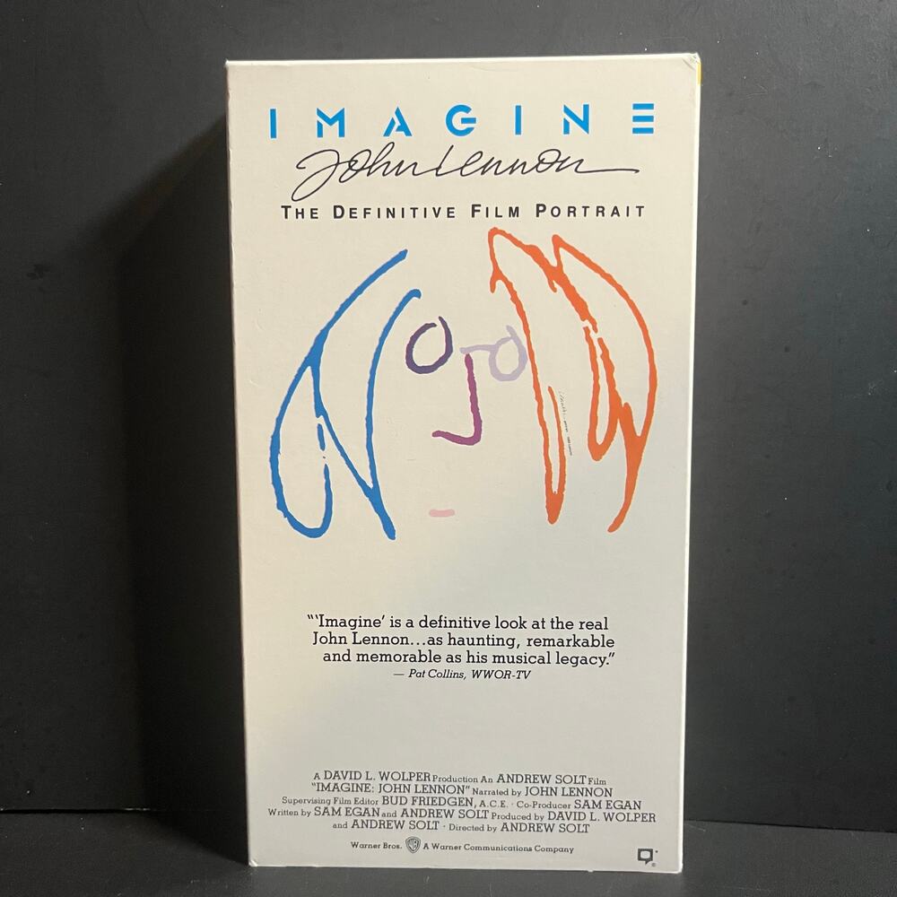 John‎ Lennon Imagine Documentary VHS Tape 1988 – Definitive Film Portrait